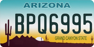 AZ license plate BPQ6995
