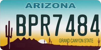 AZ license plate BPR7484
