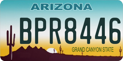 AZ license plate BPR8446