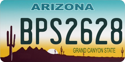 AZ license plate BPS2628