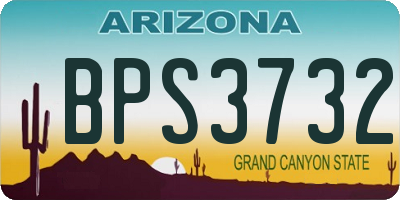 AZ license plate BPS3732