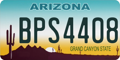 AZ license plate BPS4408