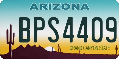 AZ license plate BPS4409
