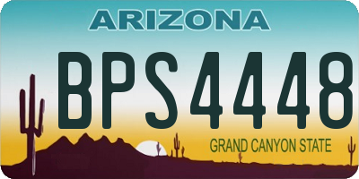 AZ license plate BPS4448