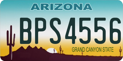AZ license plate BPS4556