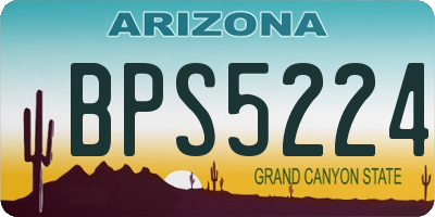 AZ license plate BPS5224
