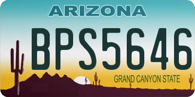 AZ license plate BPS5646