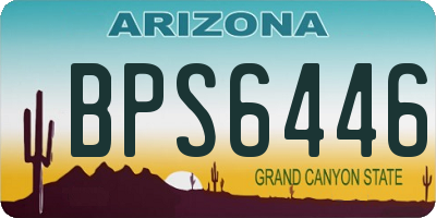 AZ license plate BPS6446