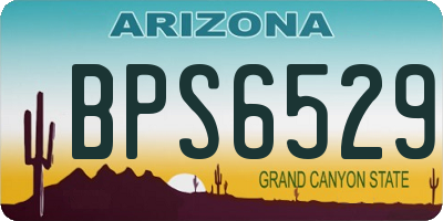 AZ license plate BPS6529