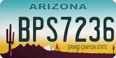 AZ license plate BPS7236