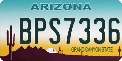 AZ license plate BPS7336