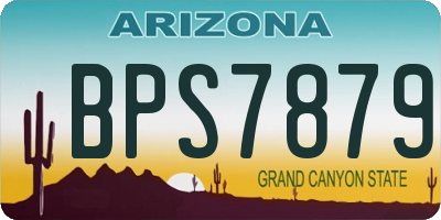 AZ license plate BPS7879