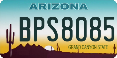 AZ license plate BPS8085