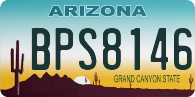 AZ license plate BPS8146