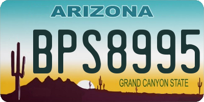 AZ license plate BPS8995