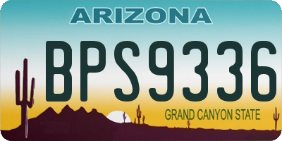 AZ license plate BPS9336