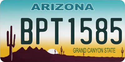 AZ license plate BPT1585