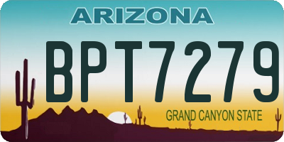 AZ license plate BPT7279