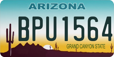 AZ license plate BPU1564