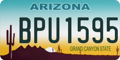 AZ license plate BPU1595