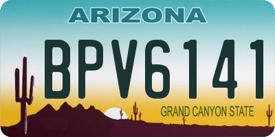 AZ license plate BPV6141