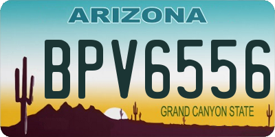 AZ license plate BPV6556