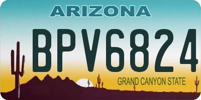 AZ license plate BPV6824