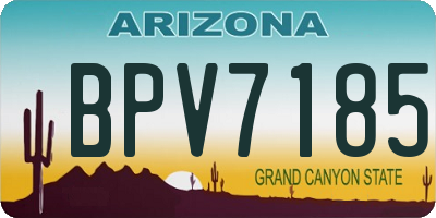 AZ license plate BPV7185