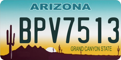 AZ license plate BPV7513