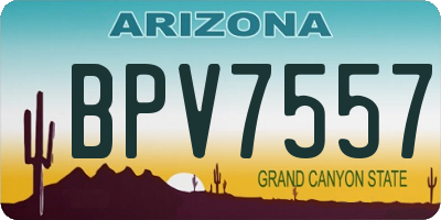 AZ license plate BPV7557