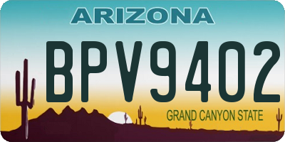 AZ license plate BPV9402