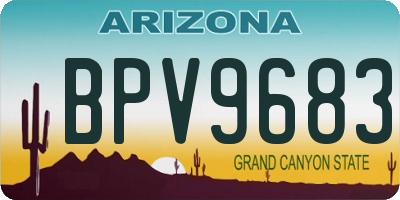 AZ license plate BPV9683