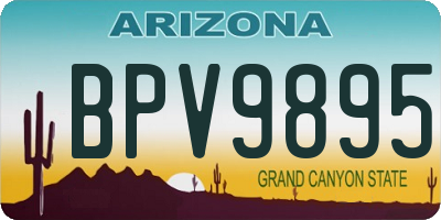 AZ license plate BPV9895