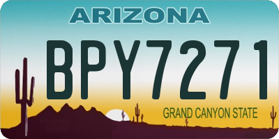 AZ license plate BPY7271