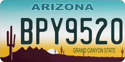 AZ license plate BPY9520