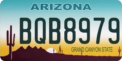 AZ license plate BQB8979