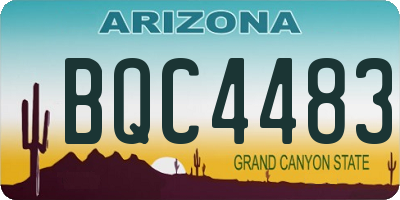 AZ license plate BQC4483