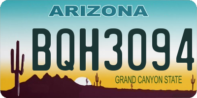 AZ license plate BQH3094