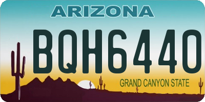 AZ license plate BQH6440