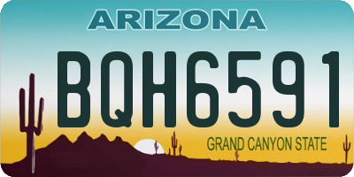 AZ license plate BQH6591