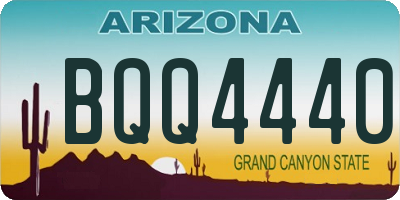 AZ license plate BQQ4440
