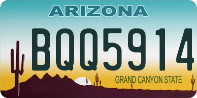 AZ license plate BQQ5914