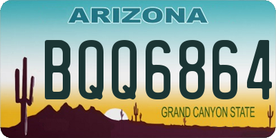 AZ license plate BQQ6864