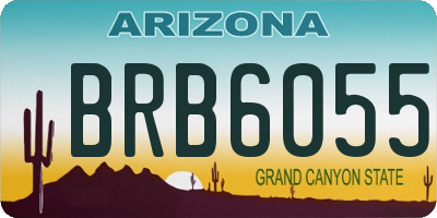 AZ license plate BRB6055