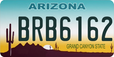 AZ license plate BRB6162