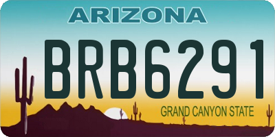 AZ license plate BRB6291