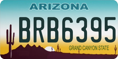 AZ license plate BRB6395