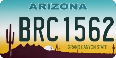 AZ license plate BRC1562