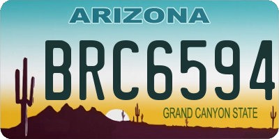 AZ license plate BRC6594