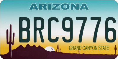 AZ license plate BRC9776